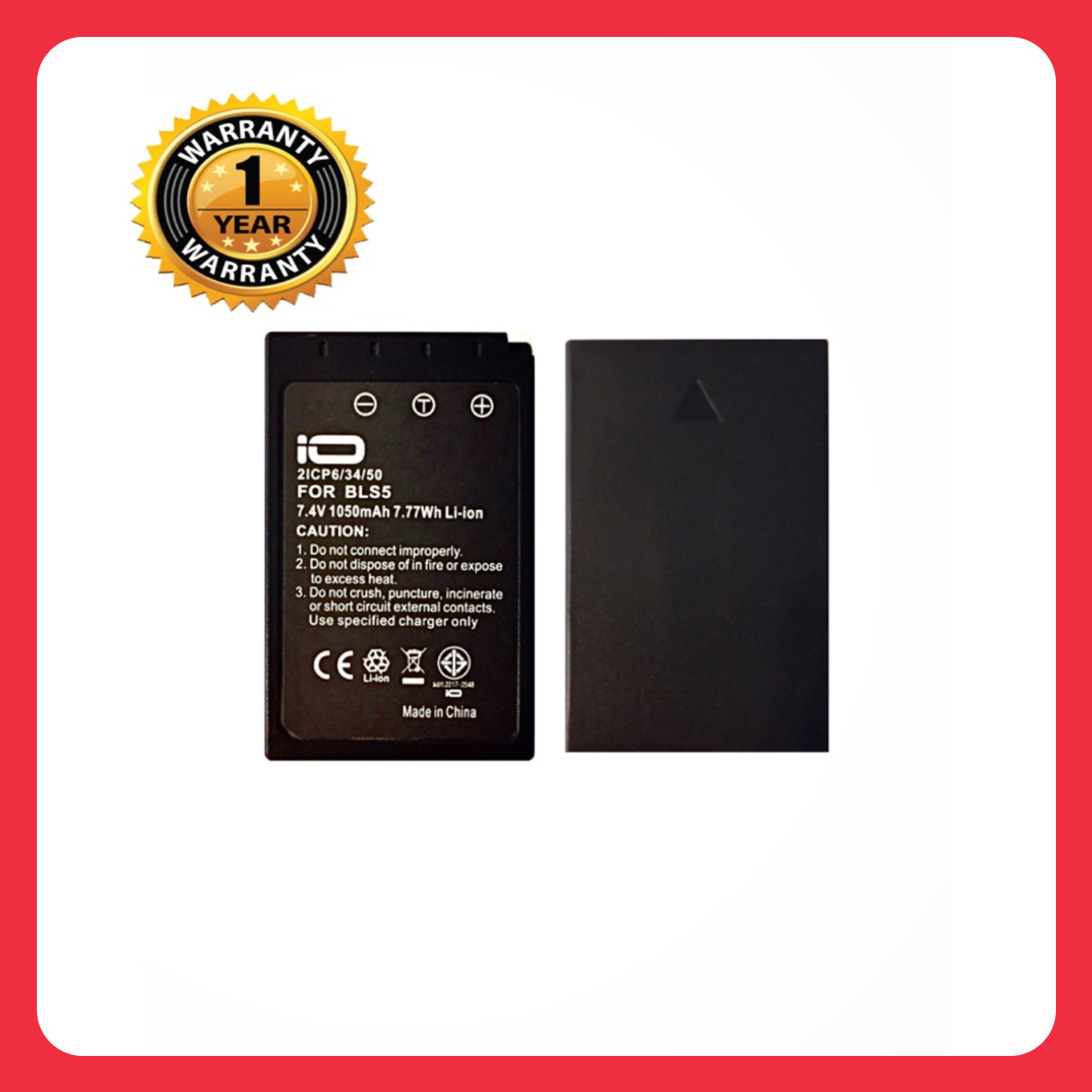 แบตเตอรี่ โอลิมปัส BLS-50/ BLS5,BLS50 แบตเตอรี่กล้อง Olympus BLS50 BLS-5 Battery แบตโอลิมปัส ใช้กับกล้อง Olympus PL7,EP L8,E-M10 II,E-M10 III E-PL1 E-PL2 E-PL3 E-PL5 E-PM1 E-PM2 E-M10 E-PL6 STYLUS1