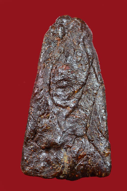 รูปเหมือนเนื้อครั่ง ฝังก้านธูป หลวงพ่อทองสุข วัดโตนดหลวง เพชรบุรี