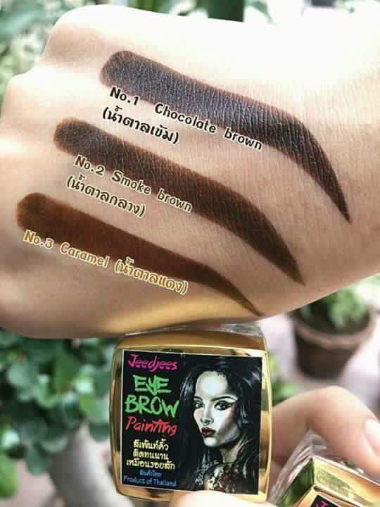 Jeedjees Eye Brow Painting 5 g. จี๊ดจีส สีเพนท์คิ้ว ติดทนนาน เหมือนรอยสัก แถมฟรี!! แปรงเพนท์