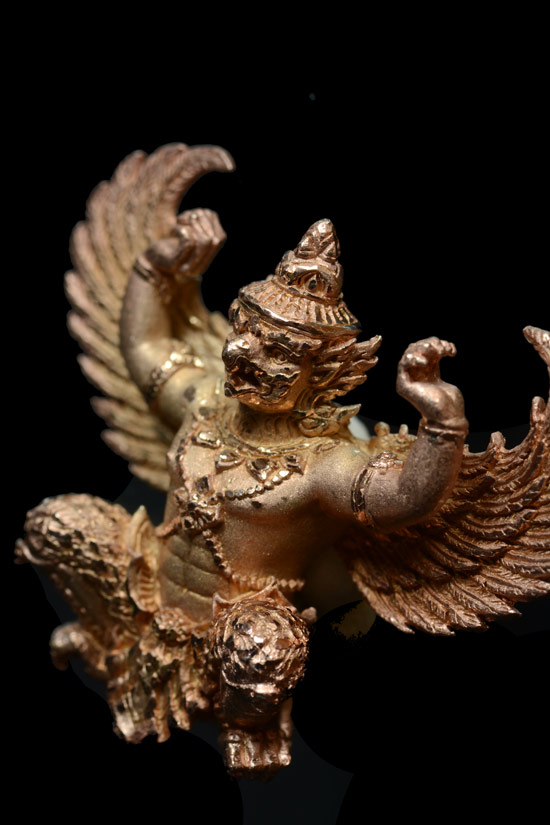 พญาครุฑ รุ่น กิตติคุโณ90 เนื้อทองแดงกะหลั่ยนากขัดเงาพ่นทราย