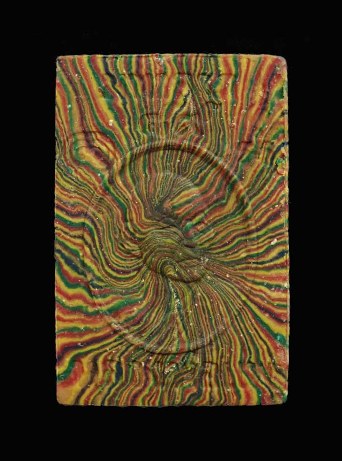 พระสมเด็จสายรุ้งหลวงพ่อแพ วัดพิกุลทอง จ.สิงห์บุรี ฝังตะกรุด 3 กษัริตย์ (ทอง/เงิน/นาก) รุ่นสร้างสะพานอินทร์บุรี ปี 2535