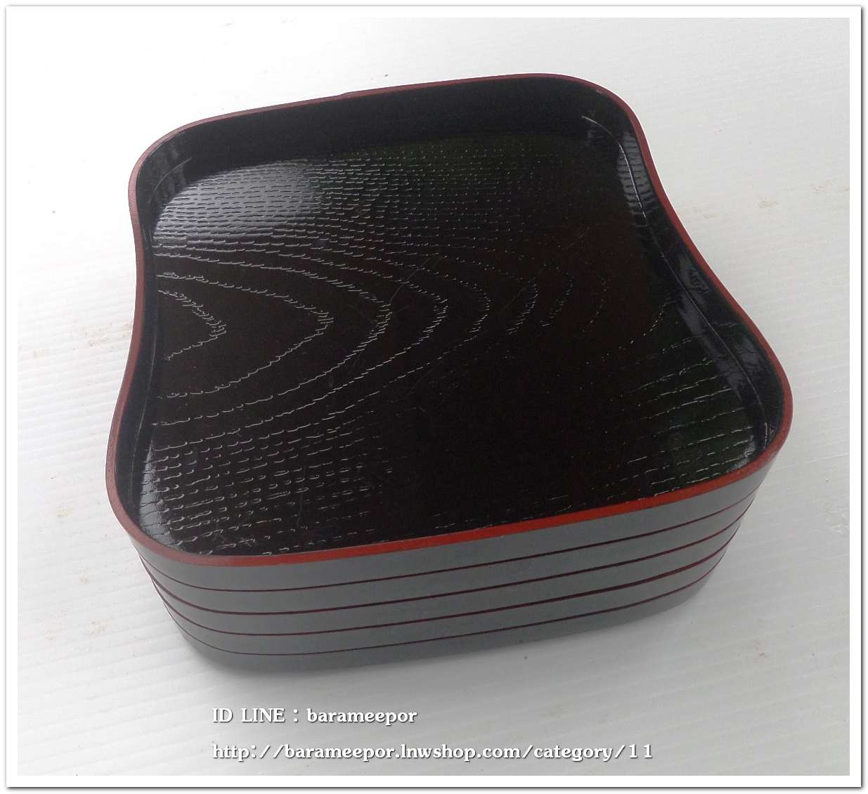 จานรองแก้วเมลามีนลายไม้ญี่ปุ่น ชุดเซ็ท 5 ชิ้น