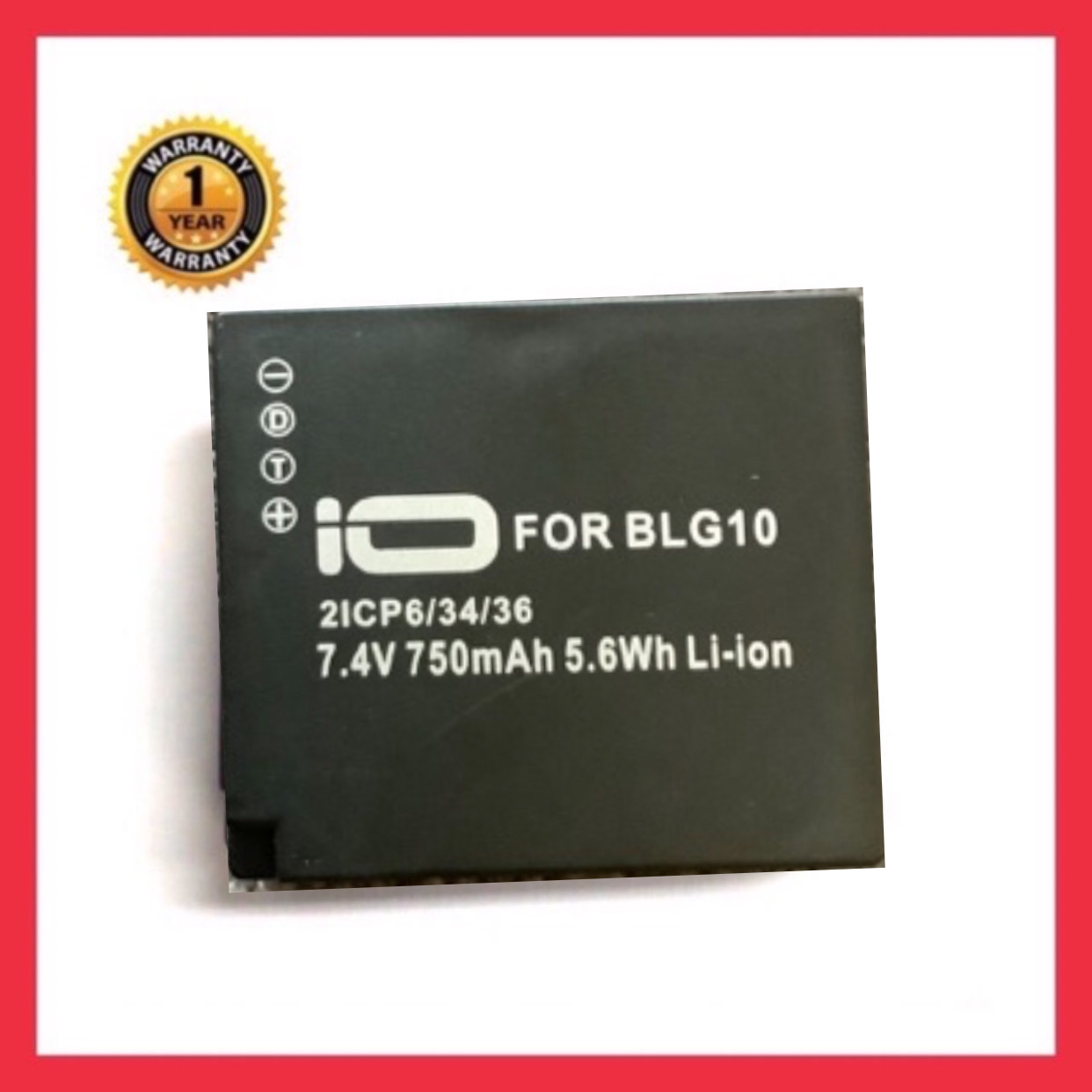 แบตเตอรี่ พานาโซนิค BLG10/Panasonic BatteryDMW BLG10 แบตเตอรี่กล้อง PANASONIC DMW-BLG10 DMW-BLG10E DMW-BLG10GK ใช้กับกล้อง Panasonic DMC-GF6 LUMIX GF6 GX