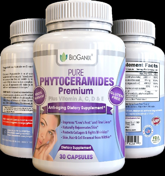 BioGanix Pure Phytoceramides Premium Plus Vitamin A,C,D&E บรรจุ 30 แคปซูล