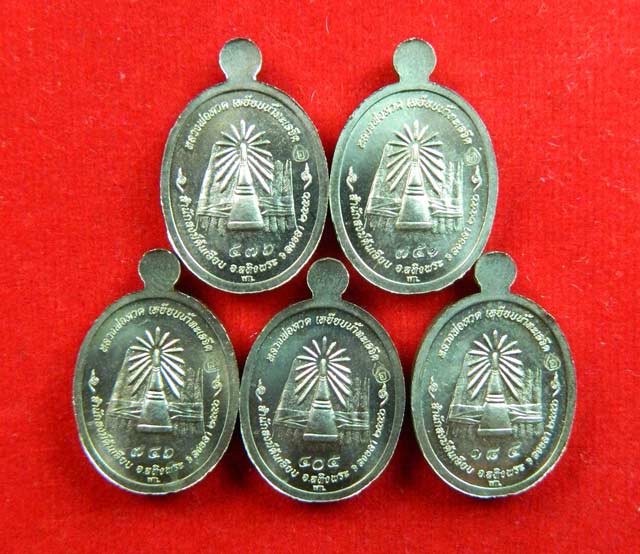 *5 เหรียญ* เหรียญเม็ดแตง (ฟักทอง) หลวงพ่อทวด ปาฏิหาริย์ สำนักสงฆ์ต้นเลียบ ปี2556 เนื้ออัลปาก้า