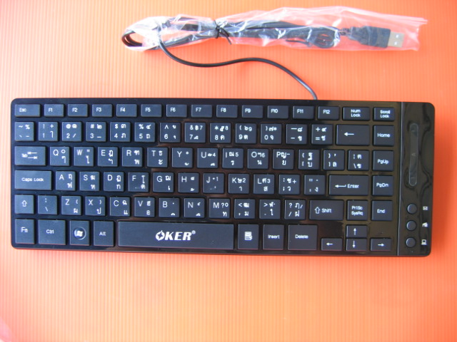 คีย์บอร์ด F1 notebook mini keyboard oker สีดำ
