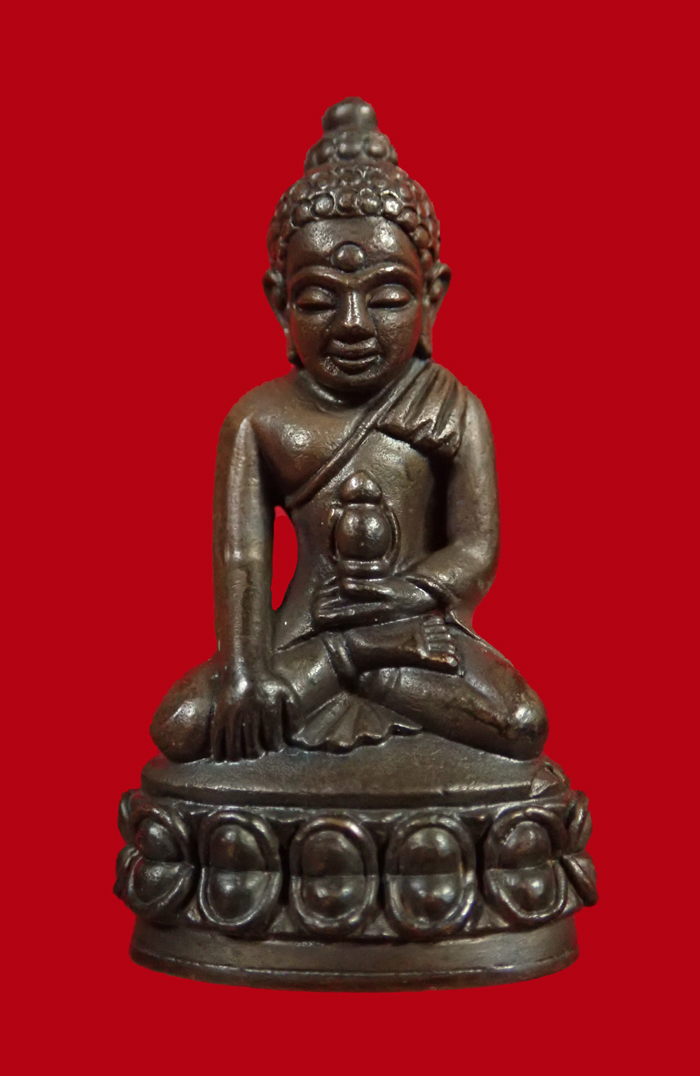 พระกริ่งเฉลิมพล (หลวงพ่อทวด) รุ่น101ปีอาจารย์ทิม วัดช้างให้ ปี 2556 เนื้อสำริดผสมชนวนเก่า หมายเลข 416