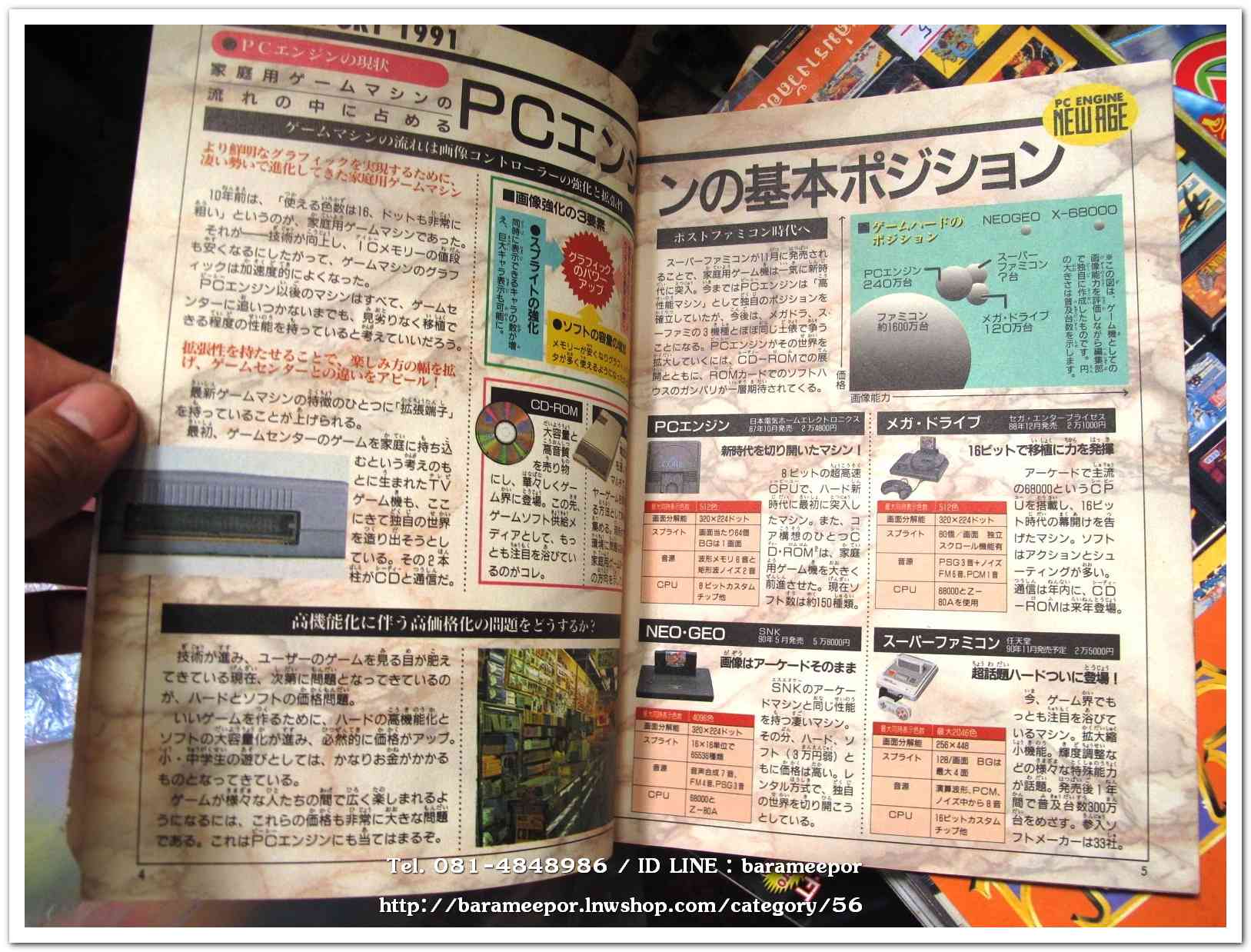 หนังสือข่าวเกมส์ PC. ของญี่ปุ่น เล่มขนาดเล็ก หนา 20 หน้า