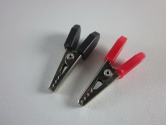 ปากคีบจระเข้เล็กแดงดำ 3.6cm (คู่)