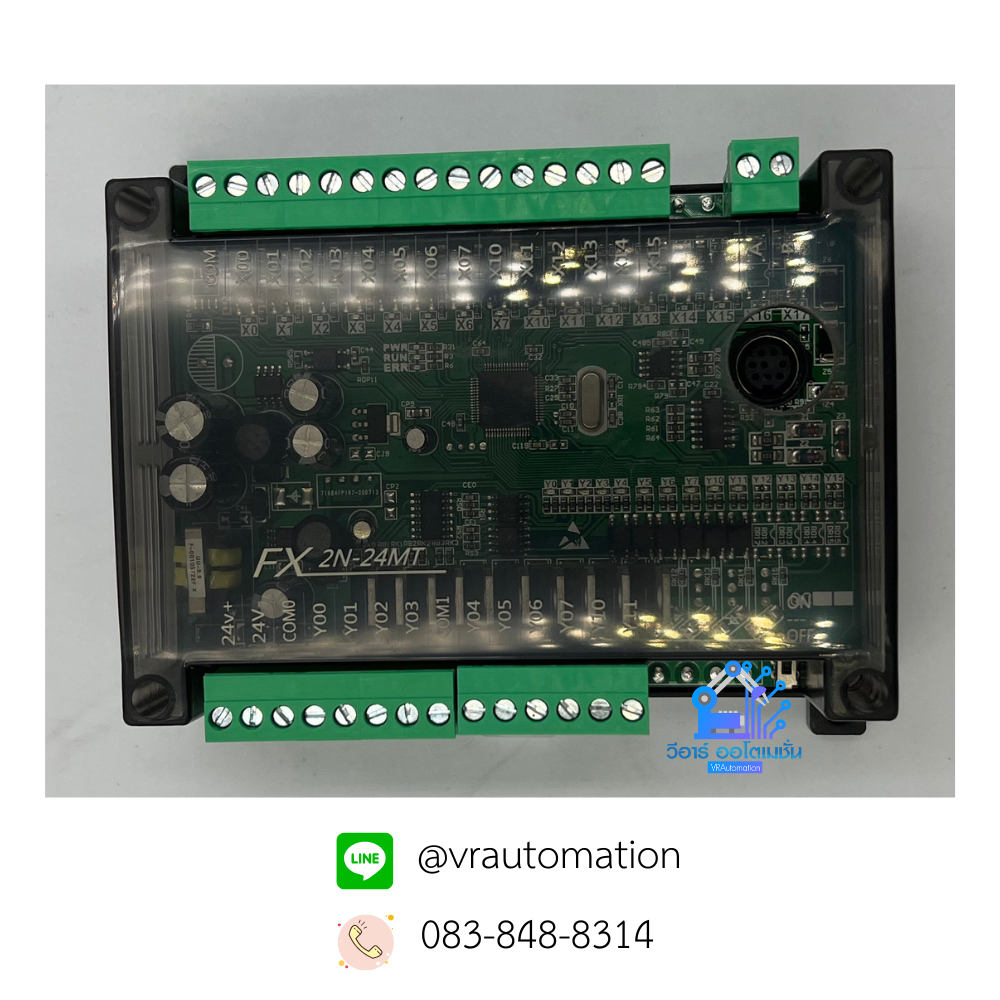 FX2N-24MT บอร์ดควบคุม PLC พร้อมช่องสัญญาณ I/O 24 ช่อง