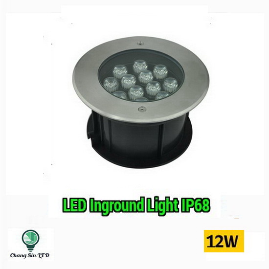 โคมไฟฝังพื้น LED 12W DC12V/24V IP68