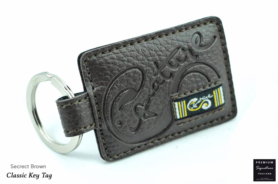 Secrect Brown(น้ำตาลเข้ม) - Key Tag Classic