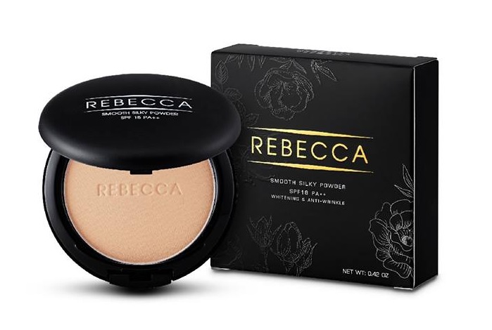Rebecca Smooth silky powder รีเบคก้า แป้งพัฟคุมมัน กันน้ำ กันเหงื่อ เนื้อเนียนนุ่ม ทาปุ๊บ เด้งปั๊บ