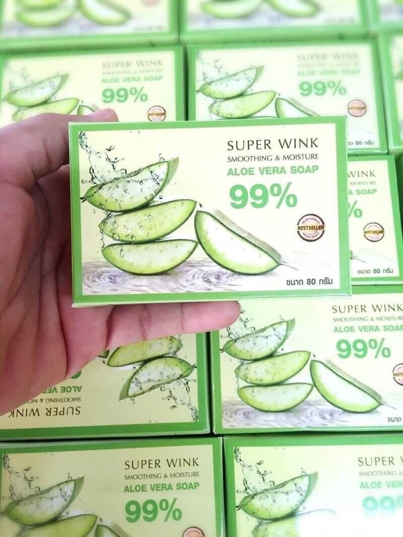 สบู่ว่านหางจระเข้ Soothing & Moisture ALOE VERA 99% Soothing Soap