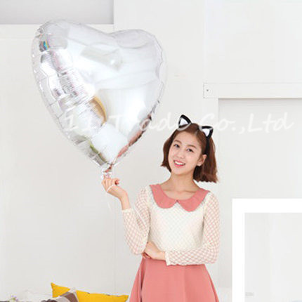 ลูกโป่งฟอยล์-หัวใจ-heart-shape-foil-balloons 24 นิ้ว