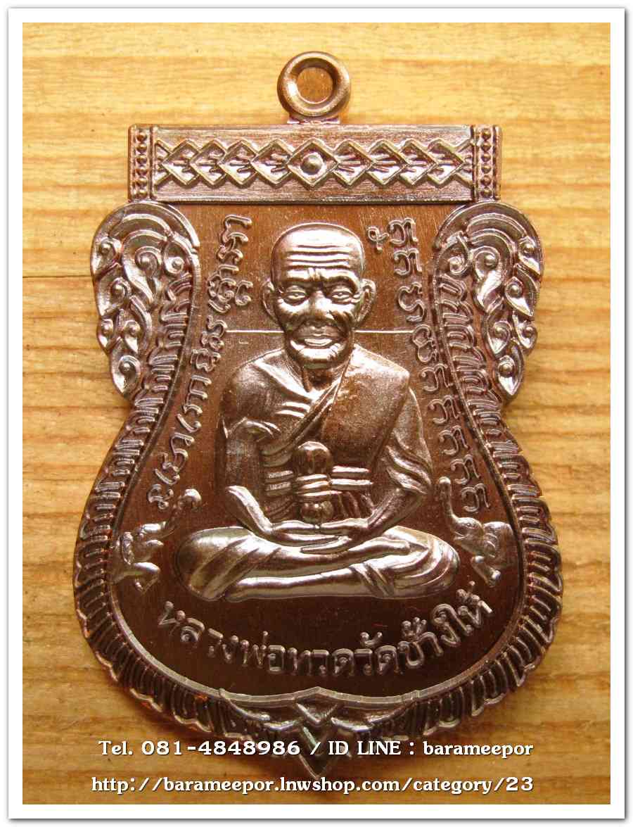 เหรียญหลวงปู่ทวด รุ่นปาฏิหาริย์ไอ้ไข่ มั่งมีทรัพย์ เหรียญเสมาเลื่อน พิมพ์ใหญ่ เนื้อทองแดงมันปู(แจกทาน)..2