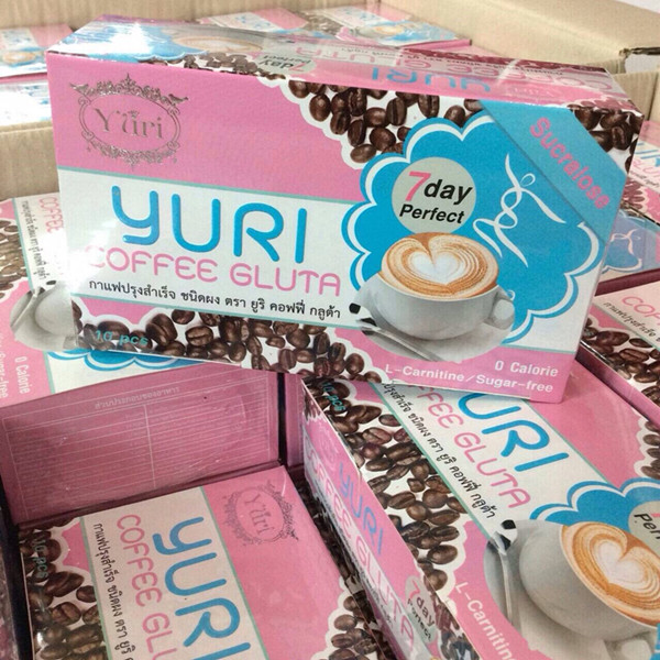 กาแฟยูริคอลลาเจน (Yuri Coffee Gluta) 1 กล่อง 10 ซอง