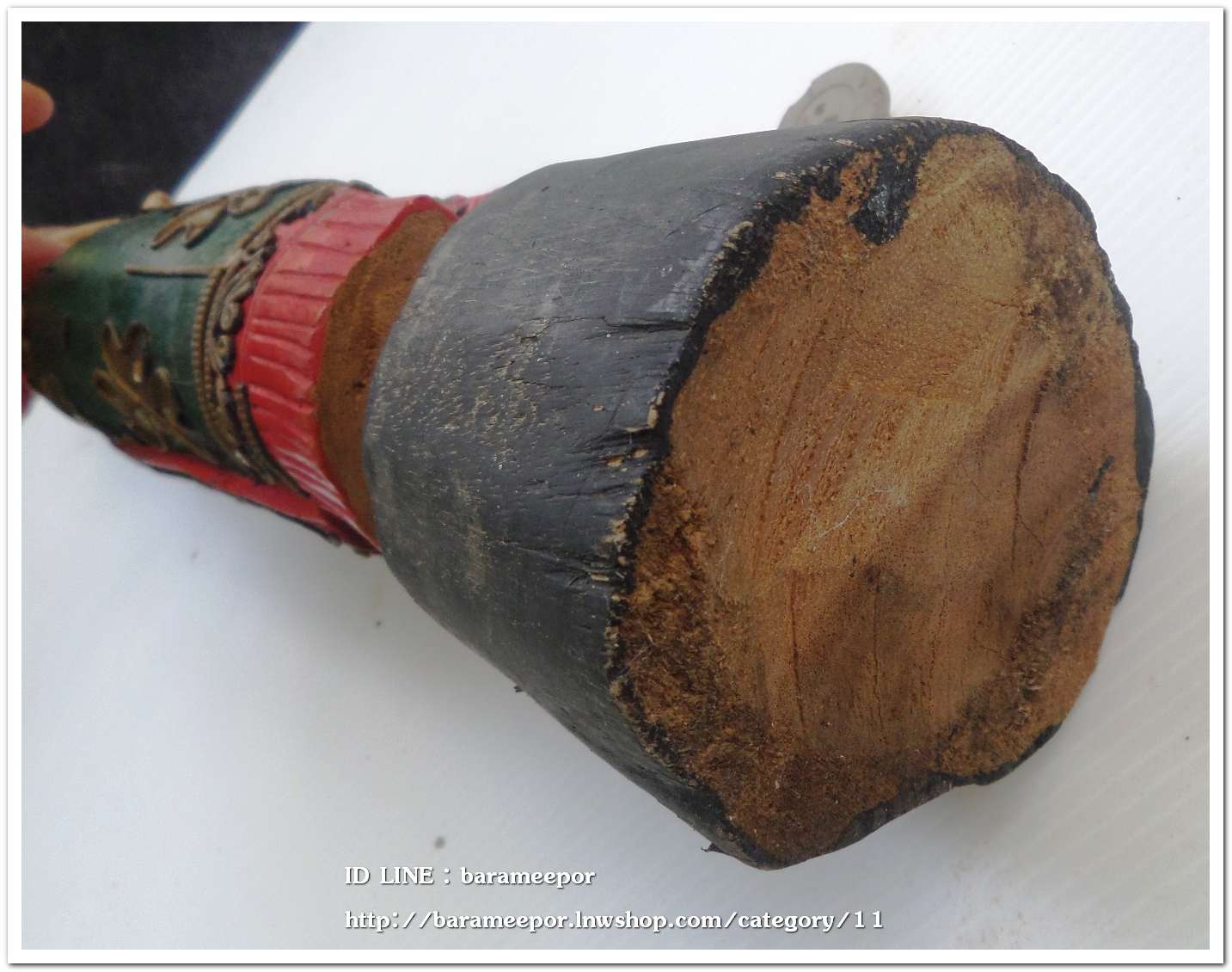 ตุ๊กตาไม้เก่า ลงสี ขนาดสูง 22 นิ้ว สภาพสวย เดิมๆ