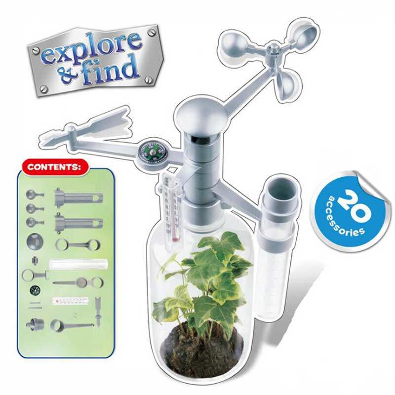 VB067 Weather station ชุดการทดลองวิทยาศาสตร์ ของเล่น DIY การเรียนรู้วิทยาศาสตร์ การทดลองสภาพแวดล้อม