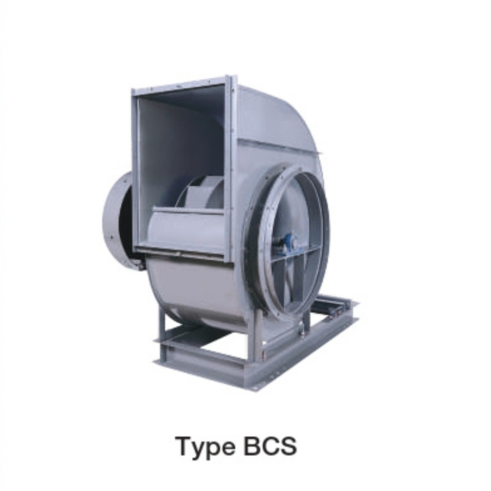 พัดลมแบบหอยโข่ง Type BCS Centrifugal Backward Curve Overhung