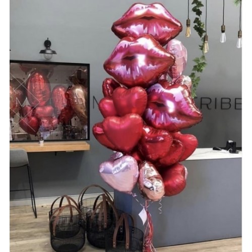 ลูกโป่งวาเลนไทน์ ลูกโป่งรูปปาก ของขวัญให้แฟนพร้อมส่ง