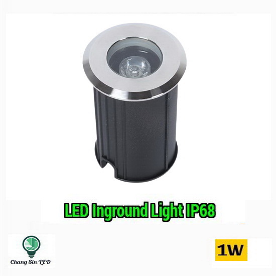 โคมไฟ LED แบบฝังพื้น 1W DC12V/24V IP68