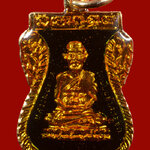 เหรียญเสมา รศ.200 หลวงพ่อทวด ลงยาสีดำเคลือบเรซิ่น