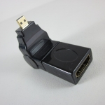 Micro Hdmi Male to HDMI Female ปรับเปลี่ยนทิศทางได้