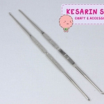 เข็มโครเชต์ สีเงิน 2 หัว ยี่ห้อ Tulip