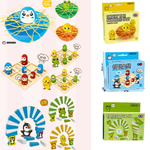 BO292 เกม tic-tac-toe ของเล่นเพื่อการศึกษา เกมกระดาน ตัวหมากรุกผสมสามตัว เกมเรียงชีส เกมดึงเส้นบะหมี่ ฝึกสมอง ฝึกทักษะ