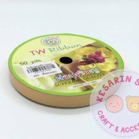 ริบบิ้นพับเหรียญ TW สีพื้น สีทอง