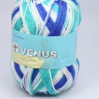 ไหมพรมVenus เส้นเล็ก 4ply สีเหลือบ