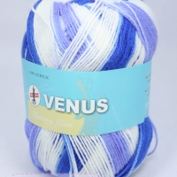 ไหมพรมVenus เส้นเล็ก 4ply สีเหลือบ