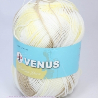ไหมพรมVenus เส้นเล็ก 4ply สีเหลือบ