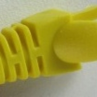 boot rj45 cat5 แบบ Alien sheath สีเหลือง