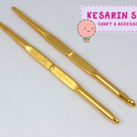 เข็มโครเชต์ สีทอง 2 หัว