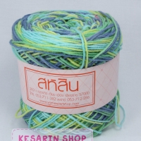 ไหมพรมสหสิน เส้นเล็ก สีเหลือบ 4ply