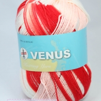ไหมพรมVenus เส้นเล็ก 4ply สีเหลือบ