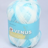 ไหมพรมVenus เส้นเล็ก 4ply สีเหลือบ