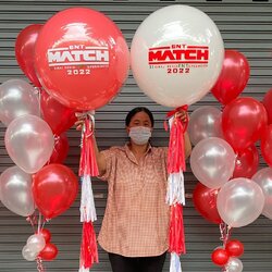 ลูกโป่งฟุตบอล สกรีนโลโก้ได้ เซตใหญ่