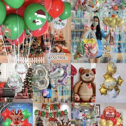 ลูกโป่งคริสมาต์มาส Christmas balloons ลูกโป่งด่วน ลูกโป่งอักษร