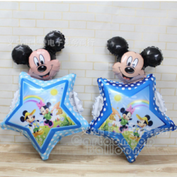 ลูกโป่งมิกกี้ 24 นิ้วลายดาว