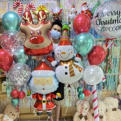 ลูกโป่งคริสมาต์มาส Christmas balloons ลูกโป่งด่วน ลูกโป่งอักษร