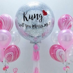 ลูกโป่งขอแต่งงาน will you marry me balloon