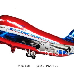 ลูกโป่งเครื่องบิน สีแดง