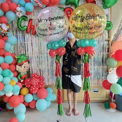ลูกโป่งคริสมาต์มาส Christmas balloons ลูกโป่งด่วน ลูกโป่งอักษร สำเนา