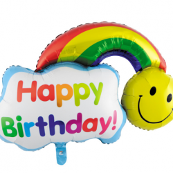 ลูกโป่งวันเกิดสายรุ้ง 32 นิ้ว