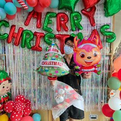 ลูกโป่งคริสมาต์มาส Christmas balloons ลูกโป่งด่วน ลูกโป่งอักษร สำเนา สำเนา สำเนา