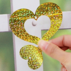 หัวใจติดปลายลูกโป่ง แพค 20 อัน คล่ะสี