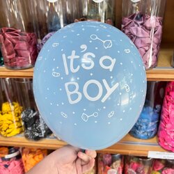 ลูกโป่งแรเกิด สีฟ้า 10ใบ 12นิ้ว